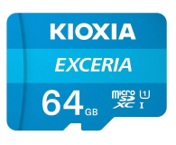KIOXIA 64GB microSDXC Exceria 100MB/s C10 UHS-I U1 - 636681 - zdjęcie 1